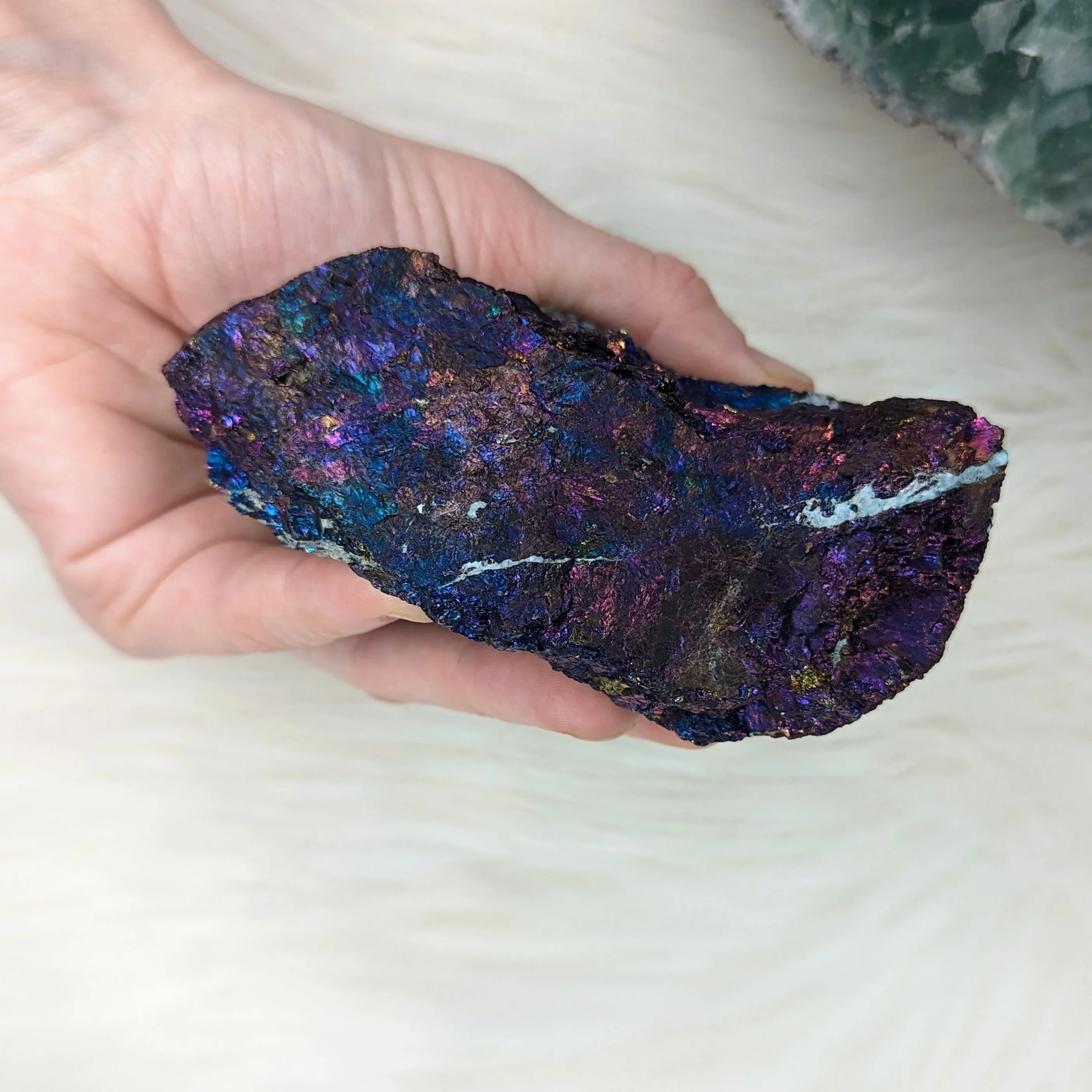 Stunning and Shimmering Large Natural Chalcopyrite Specimen from Mexico