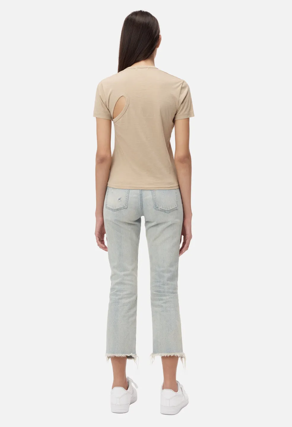 Supima Asymmetrical Tee / Linen