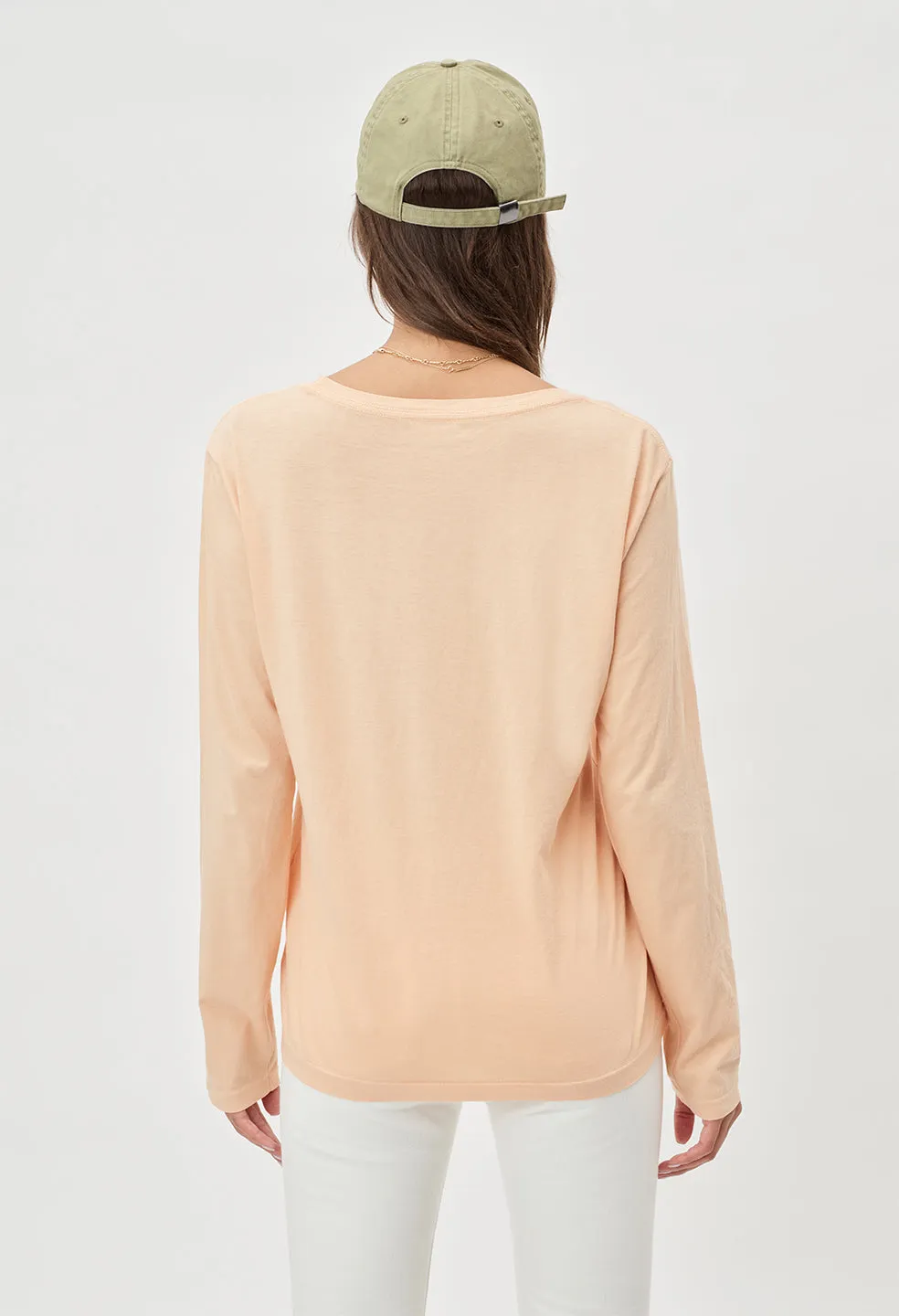 Supima LS Tee / Bleached Apricot