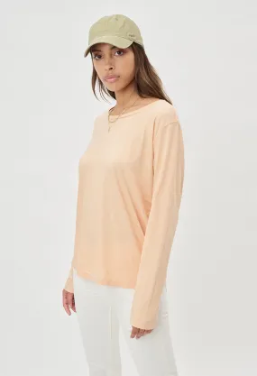 Supima LS Tee / Bleached Apricot