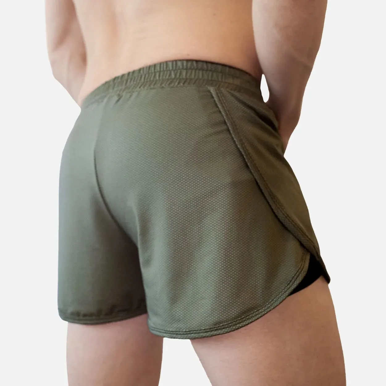 SwiftFit Split Short (Olive)