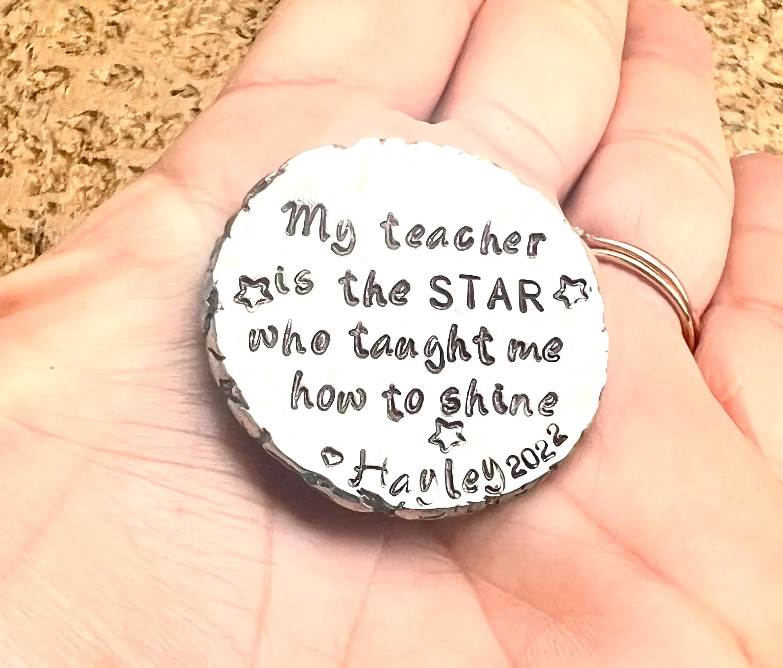 Teacher Gifts, Personalized Coin Teacher, Teacher Thank You, Christmas Gift For Teacher