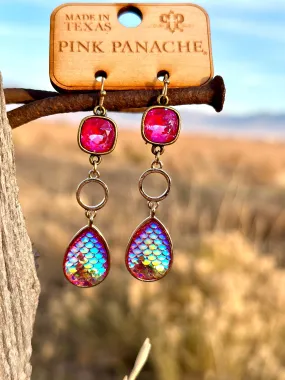 The Pink Panache Think of Pink Crystal Drop Earring