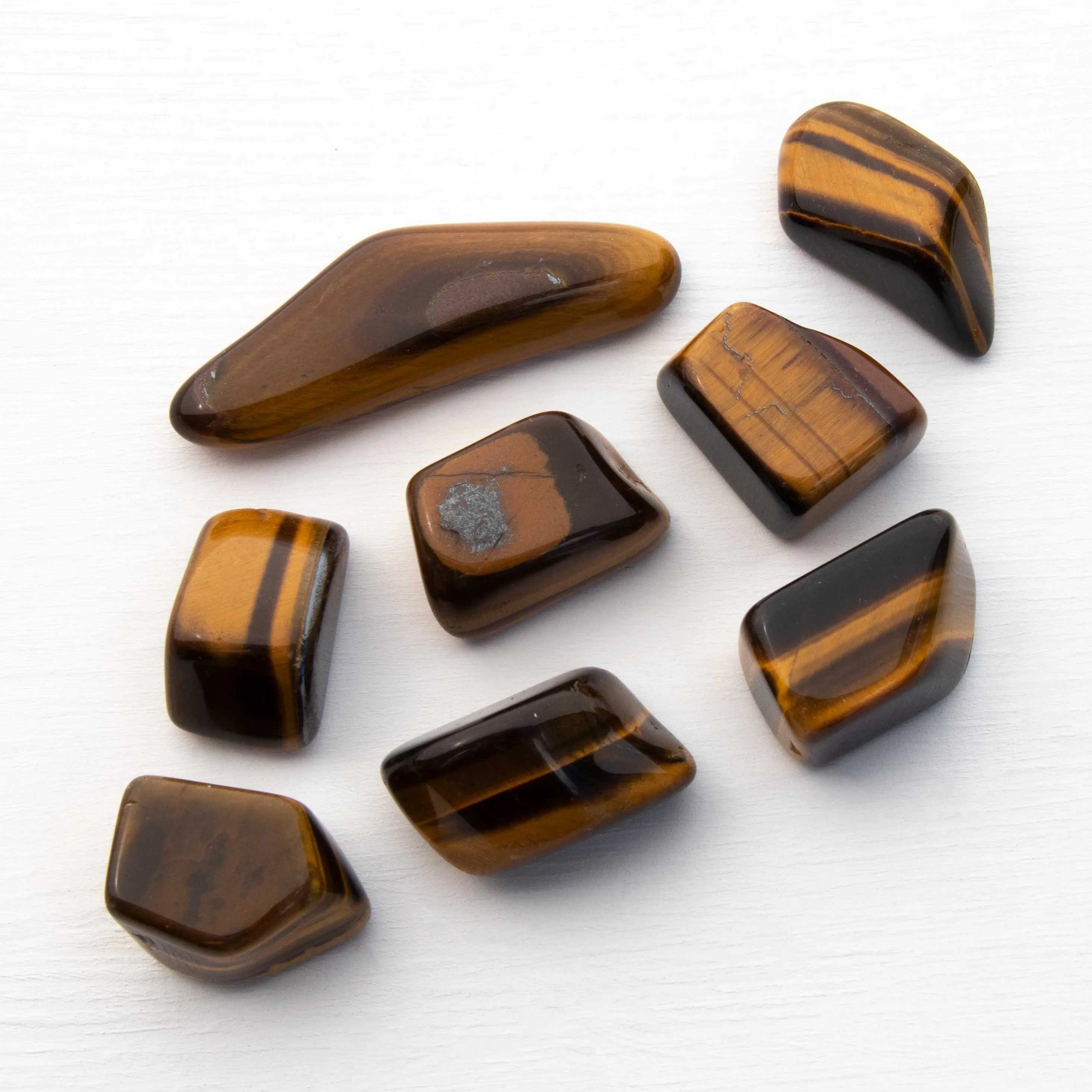 Tiger Eye - Gold, Tumbled