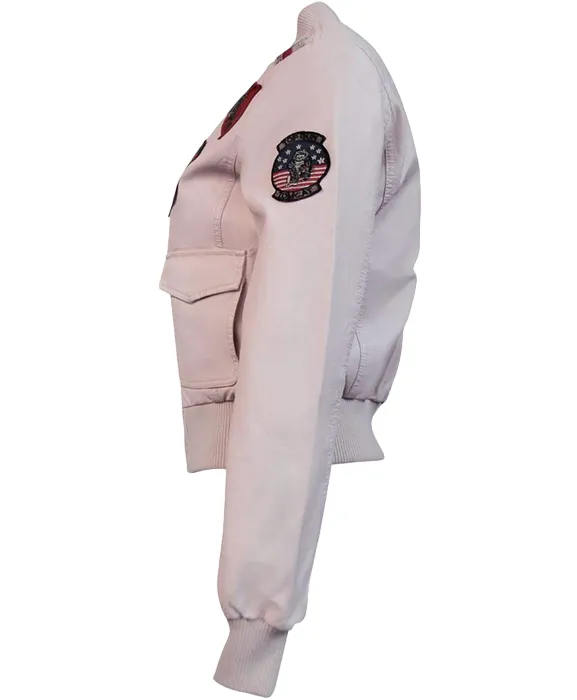 Top Gun Women's Bomber Jacket Hollywood 52003 52387 205 Pink