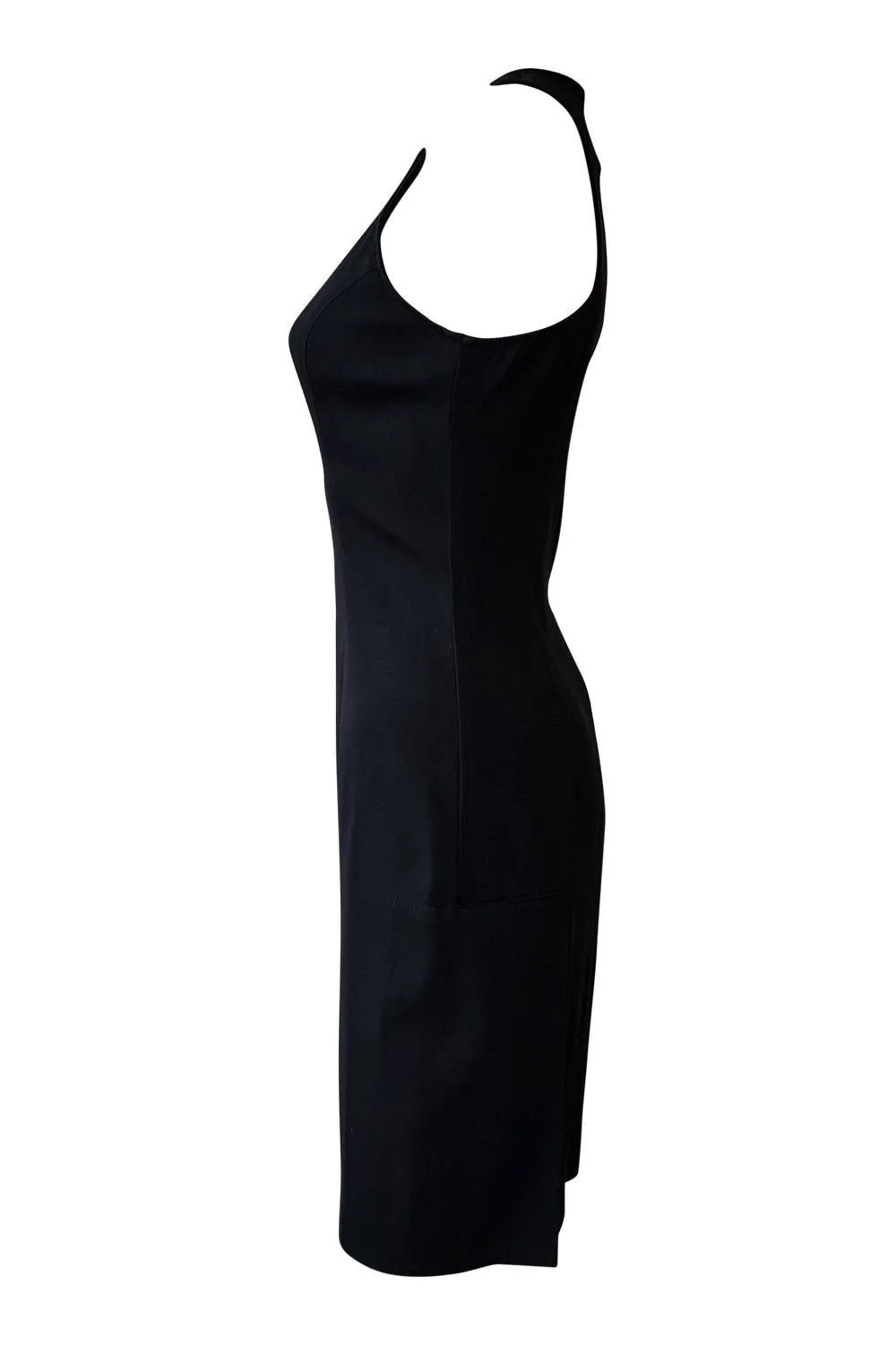 VERSACE Versus Black Racer Back Shift Dress (IT 40)