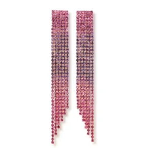 Waterfall Tulum Earrings, Pink