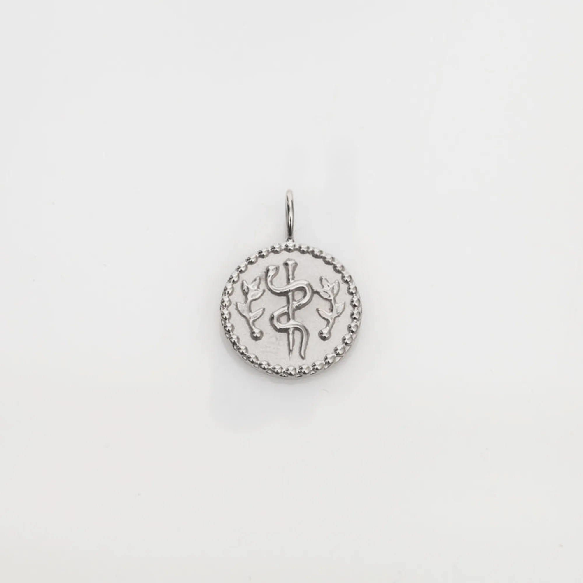 White Gold Health Medallion