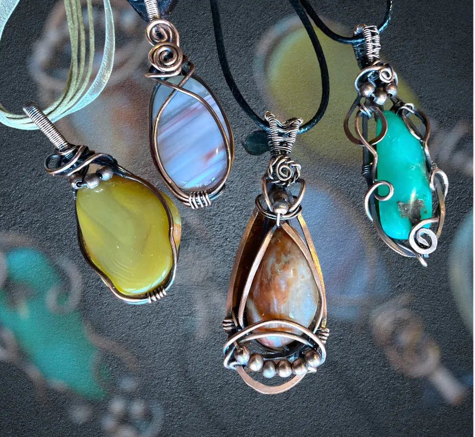 Wire Wrapped Banded Agate