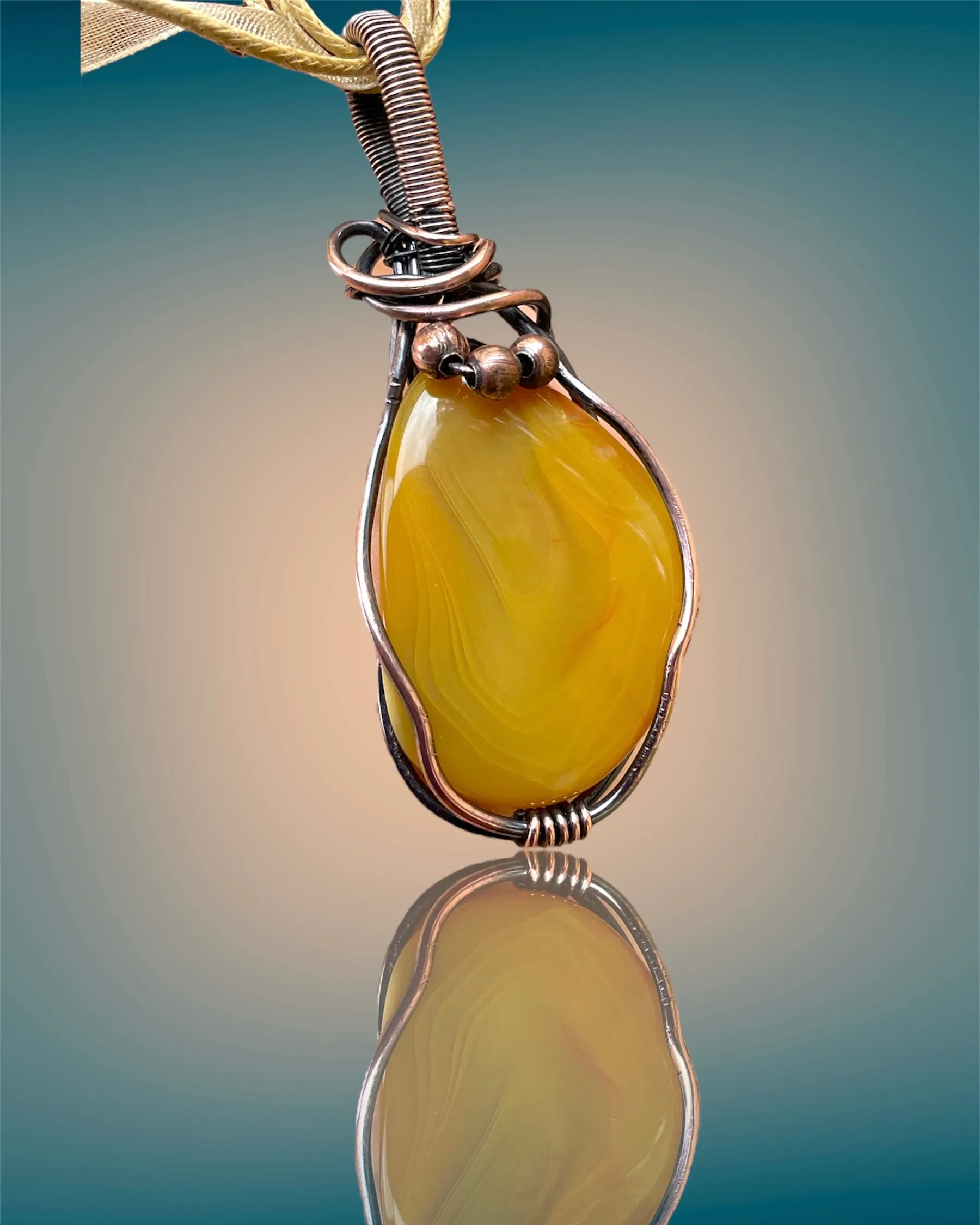 Wire Wrapped Banded Agate