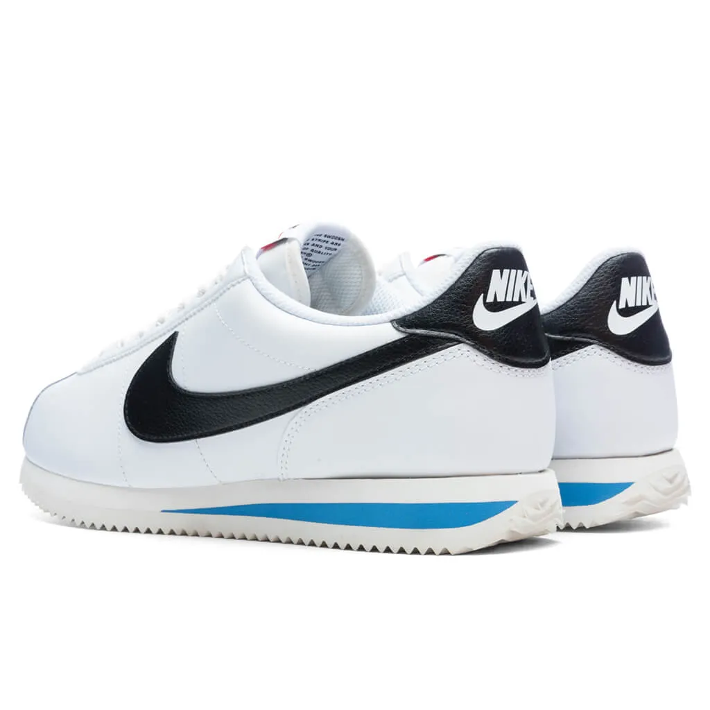 Women's Cortez - White/Black/Light Photo Blue