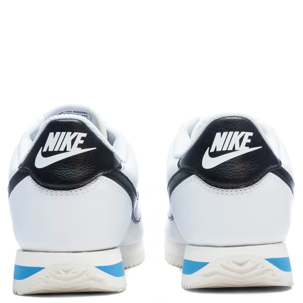 Women's Cortez - White/Black/Light Photo Blue